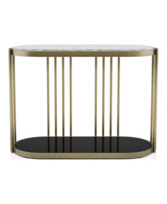 Athens 42" Steel Frame 1-Shelf Sofa Table