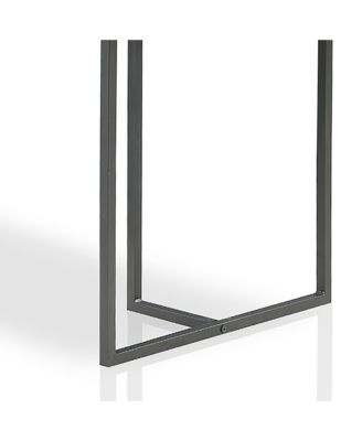 Hinsdale Metal Base L-Shaped Computer Desk with USB Port and Outlet