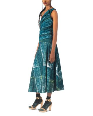 Tiwa Printed One Shoulder Maxi Dress