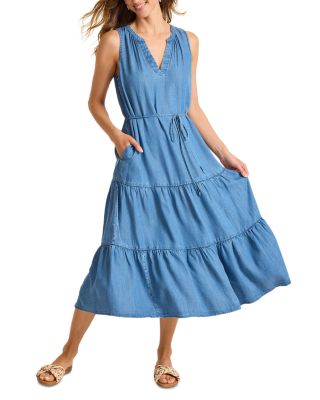 Chambray O&#39;Lei Sleeveless Dress