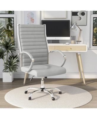 Tioga 43-inch Faux Leather Height Adjustable Swivel Office Chair