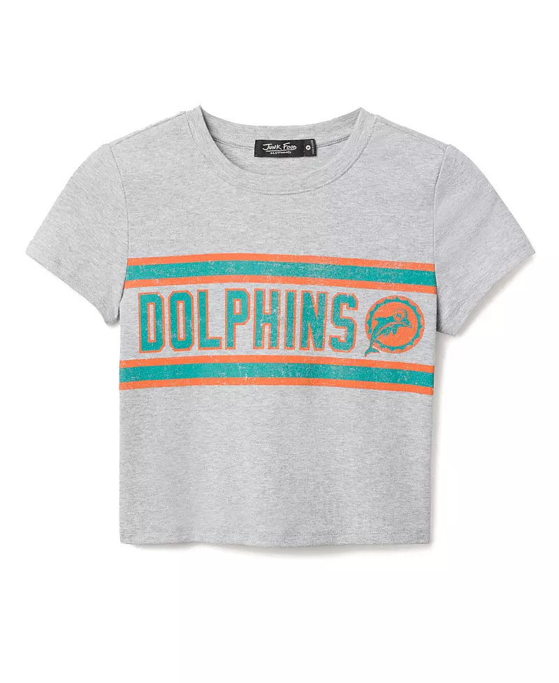 Junk Food Clothing Women's Nfl Miami Dolphins Sideline Baby Tee