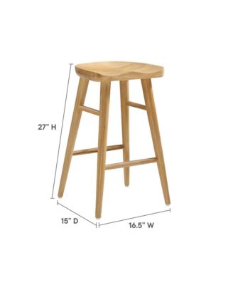 Saville Backless Wood Counter Stools, Set of 2