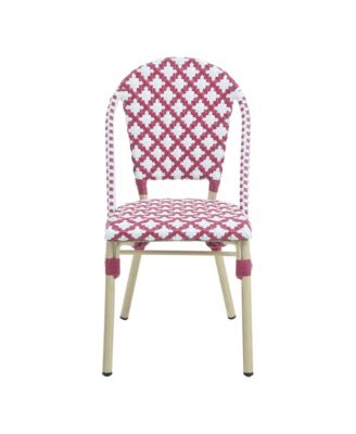 Quade Aluminum and PE Wicker Patio Dining Chairs, Set of 2