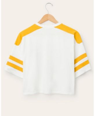 Women's NFL Pittsburgh Steelers Striped Crop Tee