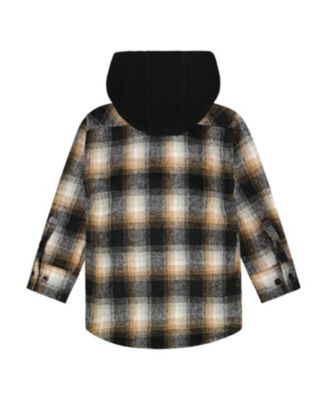 Boys' Hooded Polar Fleece Overshirt with Hood - Little Kid
