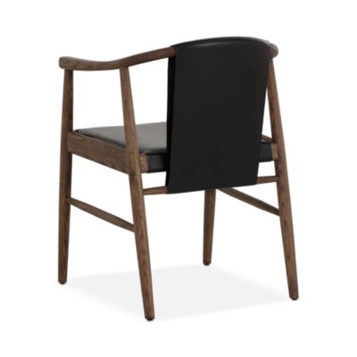 Aran Dining Armchair, Onyx Leather