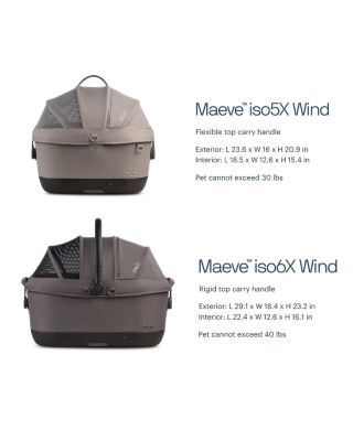 Maeve iso5X Wind Pet Car Seat + Travel System