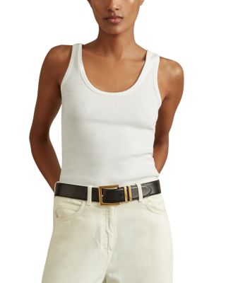 Violet Scoop Neck Rib Vest