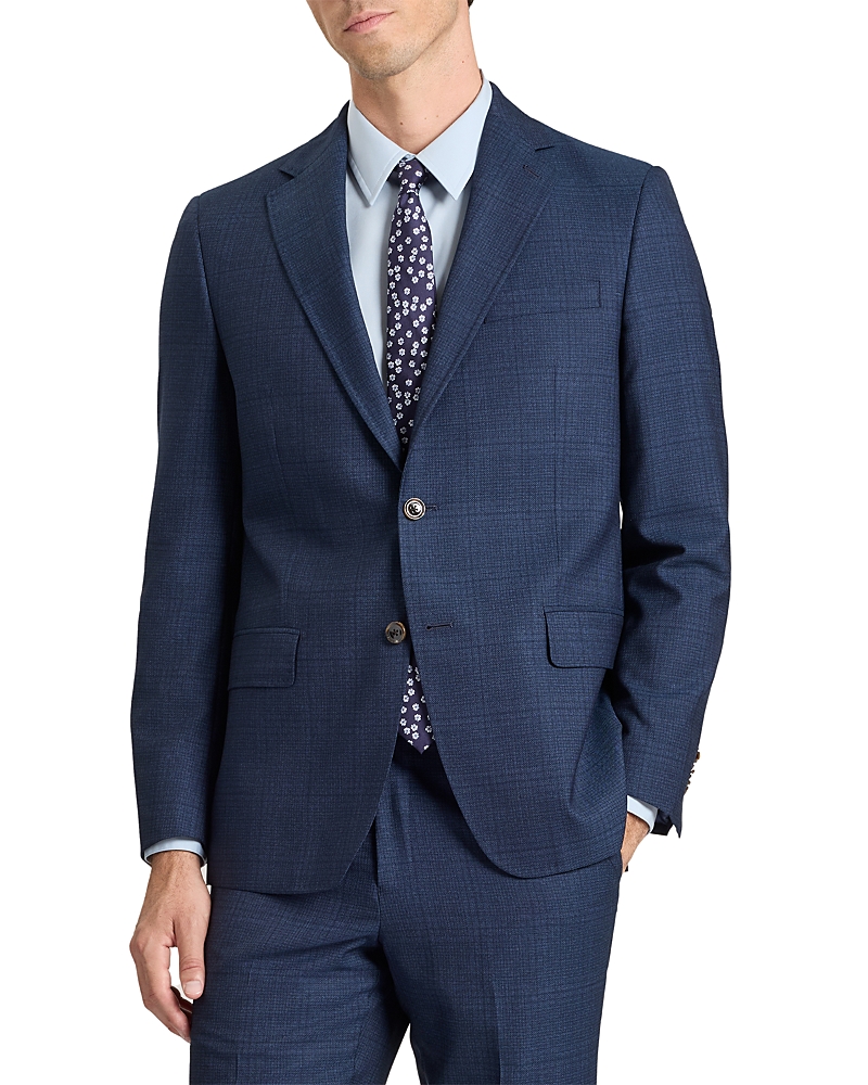 Ted Baker Wright Plaid Modern Fit Suit Jacket In Blue
