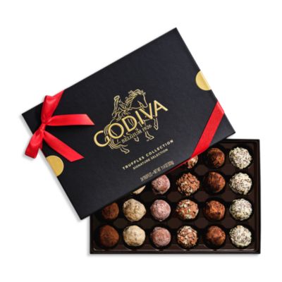 Holiday Assorted Chocolate Truffles Gift Box, 24 Piece