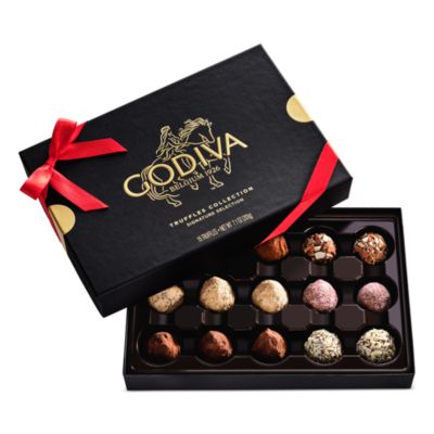 Holiday Assorted Chocolate Truffles Gift Box, 15 Piece