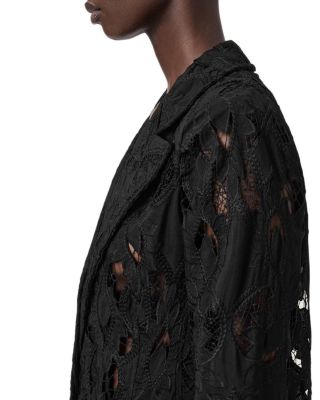 Charli Embroidered Lace Blazer