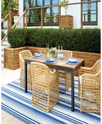 Dash  Albert by Annie Selke Skyler Stripe Indoor/Outdoor DA1360 Area Rug, 8'0"x10'0"