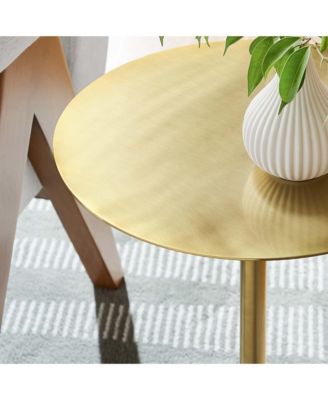 Aliza Round Marble Side Table