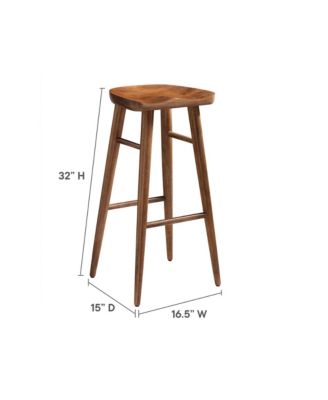 Saville Backless Wood Bar Stools Set of 2