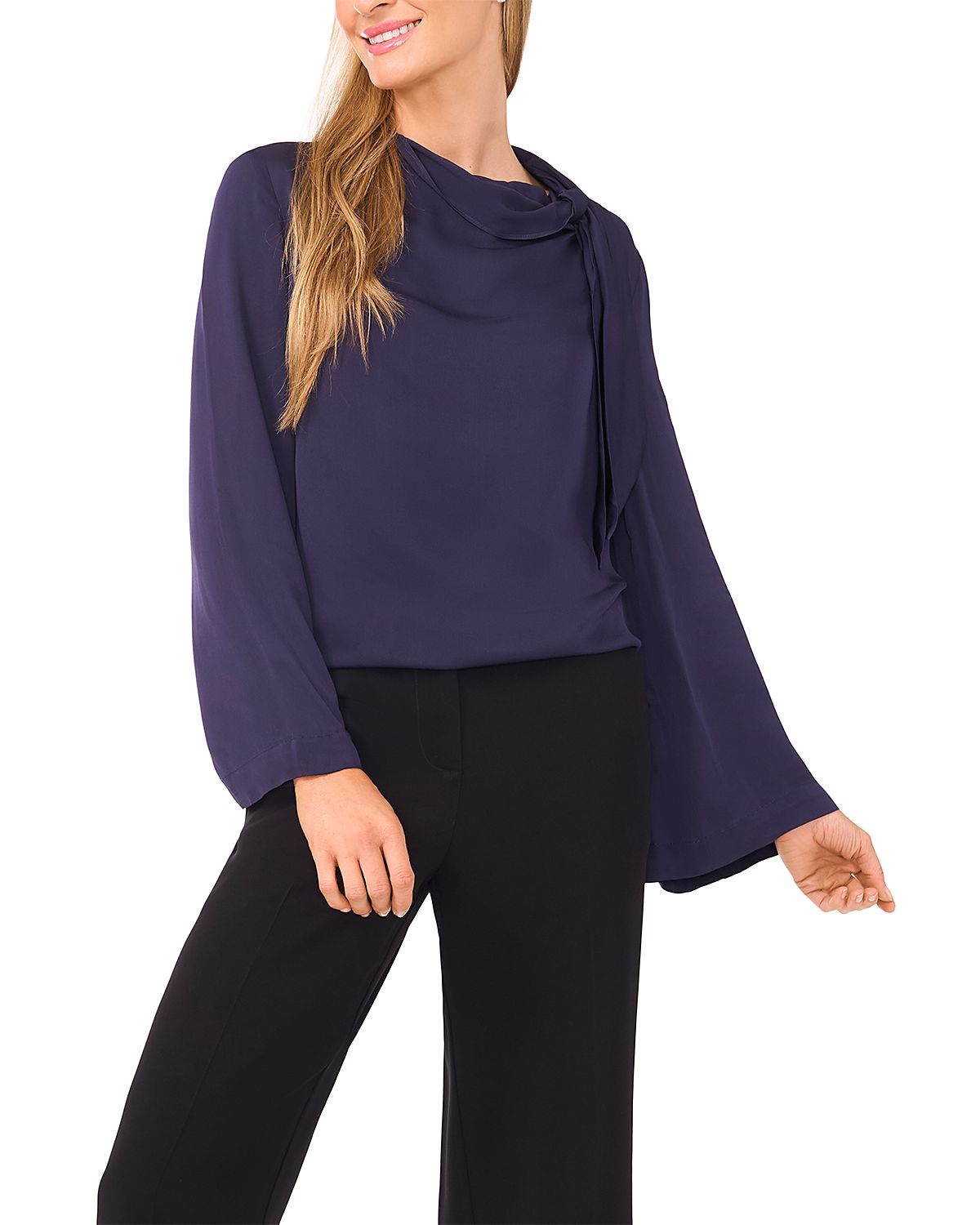 Ted Baker Mock Neck Wide Sleeve Top