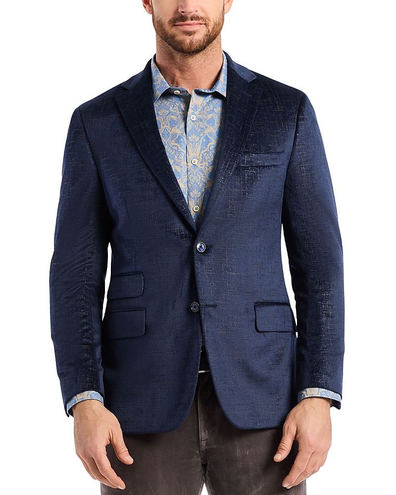 Robert Graham Ramon Navy Jacquard Sport Coat In Blue