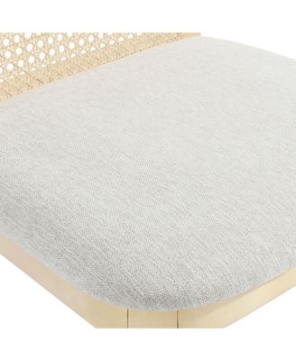 Monarch Wood and Rattan Dining Side Chair