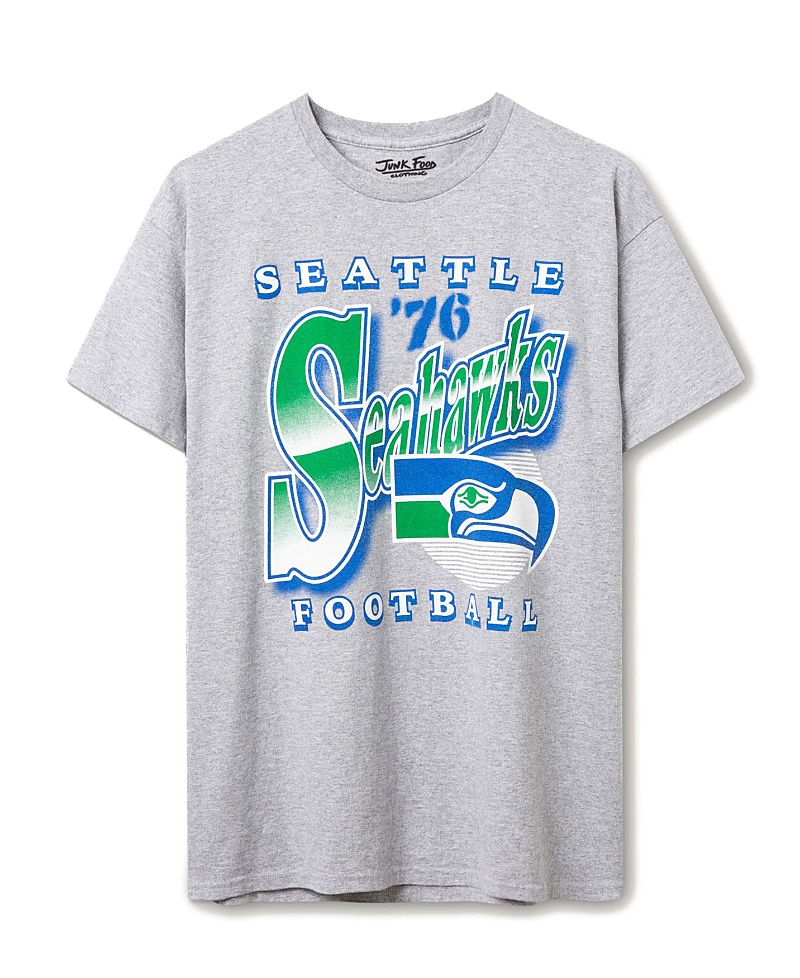 Junk Food Clothing Unisex Nfl Seattle Seahawks Bootleg Flea Market Tee In Gray