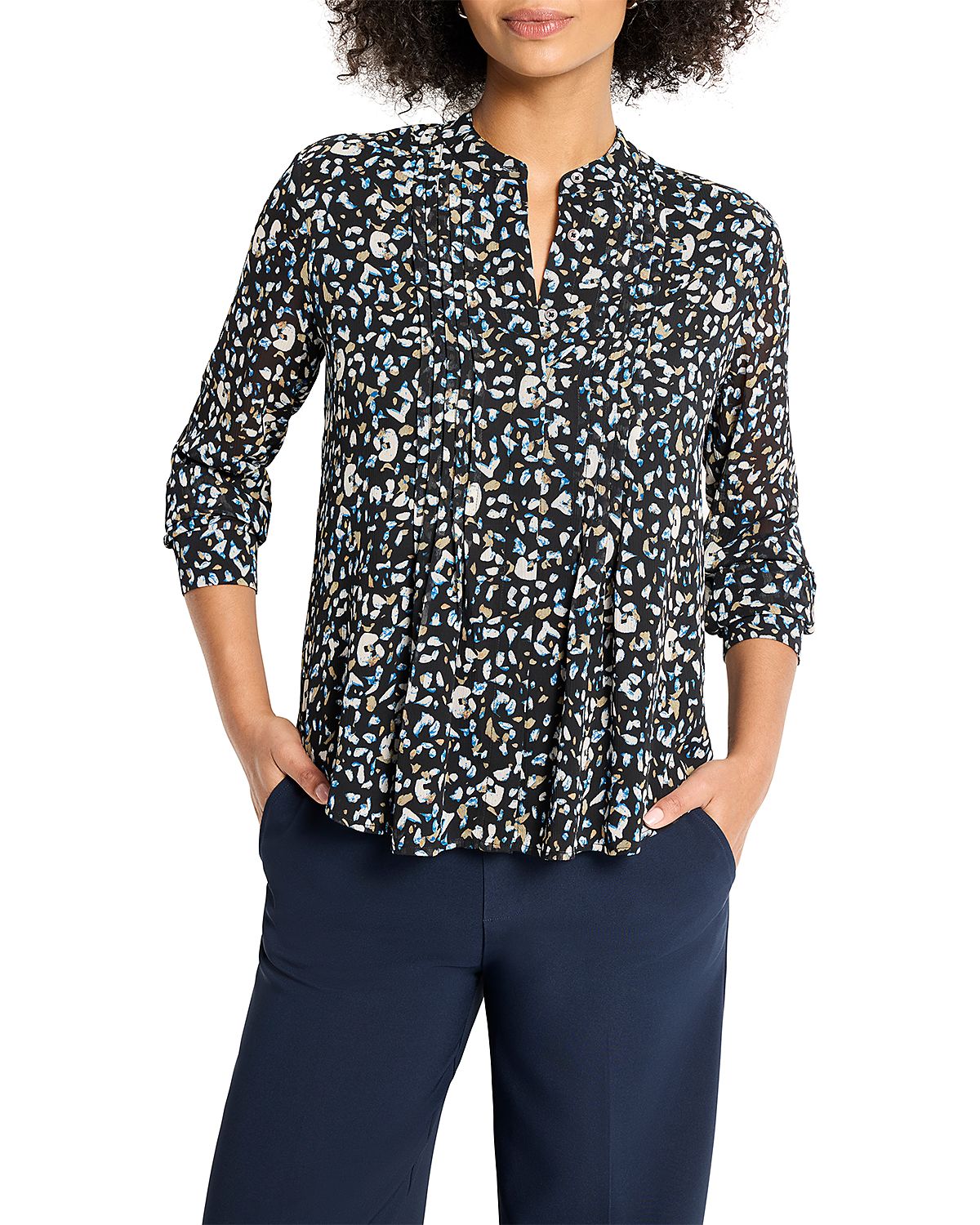 Nic+Zoe Femme Cheetah Tucked Top
