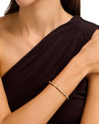 18K Yellow Gold Cialoma Diamond Cloud Bangle Bracelet