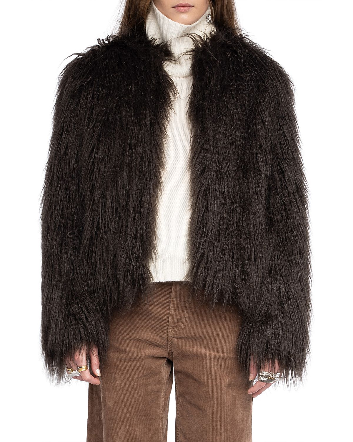 Zadig & Voltaire Freddie Faux Fur Coat