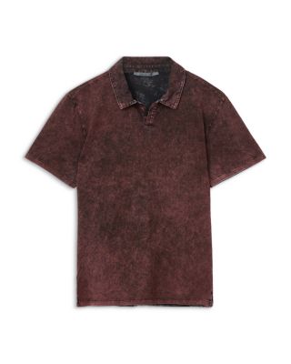 Carsten Open Collar Denim Polo Shirt