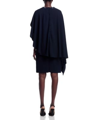 Beaded Neck Cape Dress