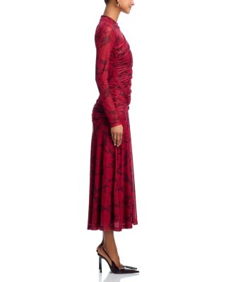 Selene Ruched Long Sleeve Dress
