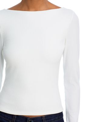 Rib Scoop Back Tee - Exclusive