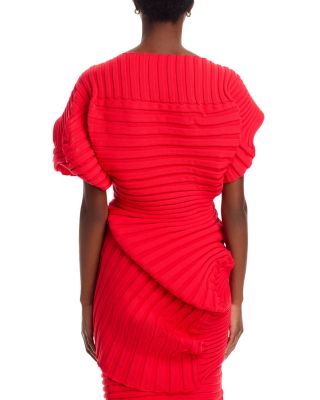 Asymmetric Hem Knit Top