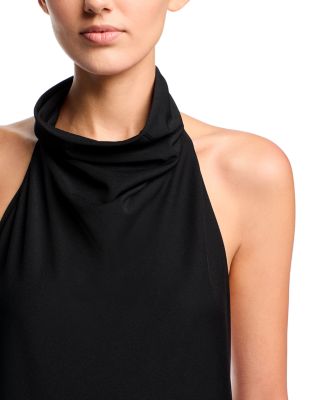 Halter Midi Jersey Dress