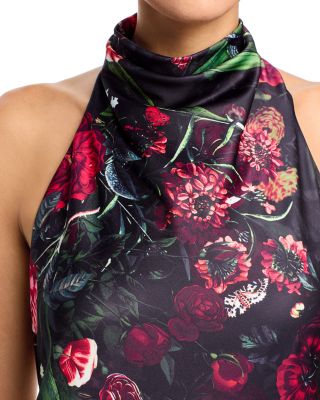 Halter Midi Jersey Dress