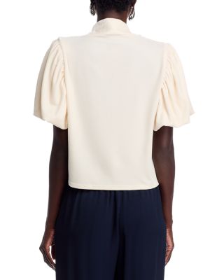 Velvet Mock Neck Top