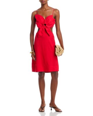 Red Flower Mini Dress