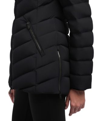 Roselawn Shearling Trim Down Jacket