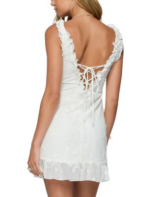 Shayla Ruffle Textured Mini Dress