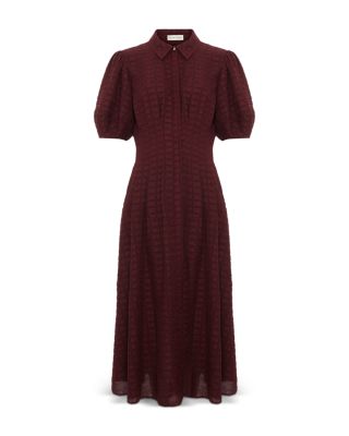 Yasmine Textured Midi Dress