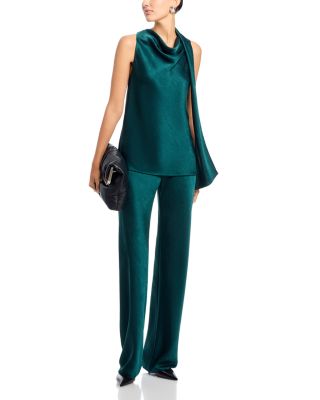 Fluid Satin Bias Pant