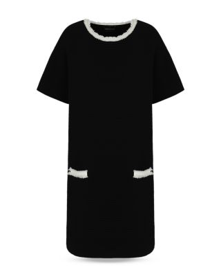 Ottoman Stitch Knit Dress