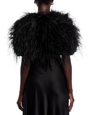 Ostrich Feather Capelet