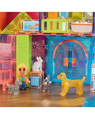 Pet Playhouse Magnetic Construction Set, 50-Piece - Ages 3+