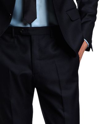 M Line Slim Fit Herringbone Wool Suit