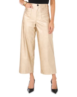 Cropped Metallic Pants