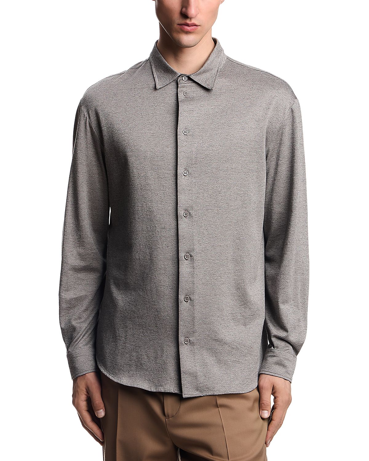 Emporio Armani Jaspe Jersey Cotton Sport Shirt