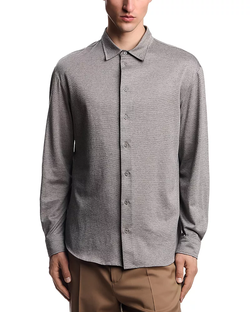 Emporio Armani Jaspe Jersey Cotton Sport Shirt