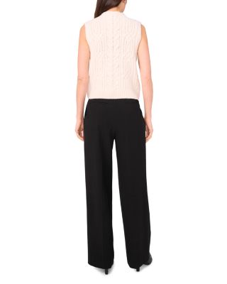 Mixed Cable Funnel Neck Sweater