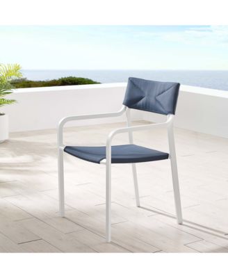 Raleigh Stackable Outdoor Patio Aluminum Dining Armchair