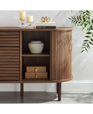 Harlan 67" Fluted Oval Sideboard Cabinet